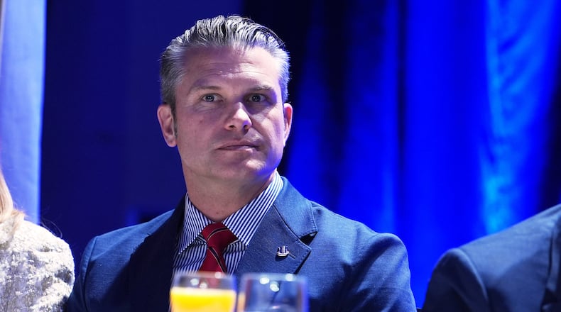 Defense Secretary Pete Hegseth, attends the National Prayer Breakfast, Thursday, Feb. 5, 2026, in Washington. (AP Photo/Evan Vucci)