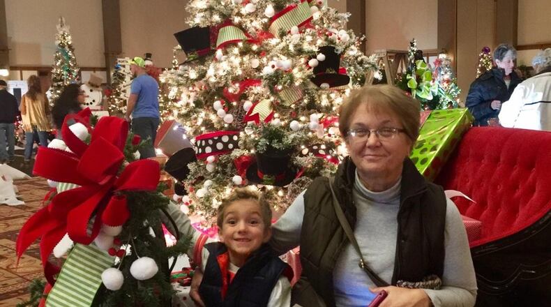 Joan Hansen with her grandson Hunter Hansen at the Festival of Trees in Gatlinburg, Tenn. on November 27, 2016. COURTESY JANE HANSEN FAMILY