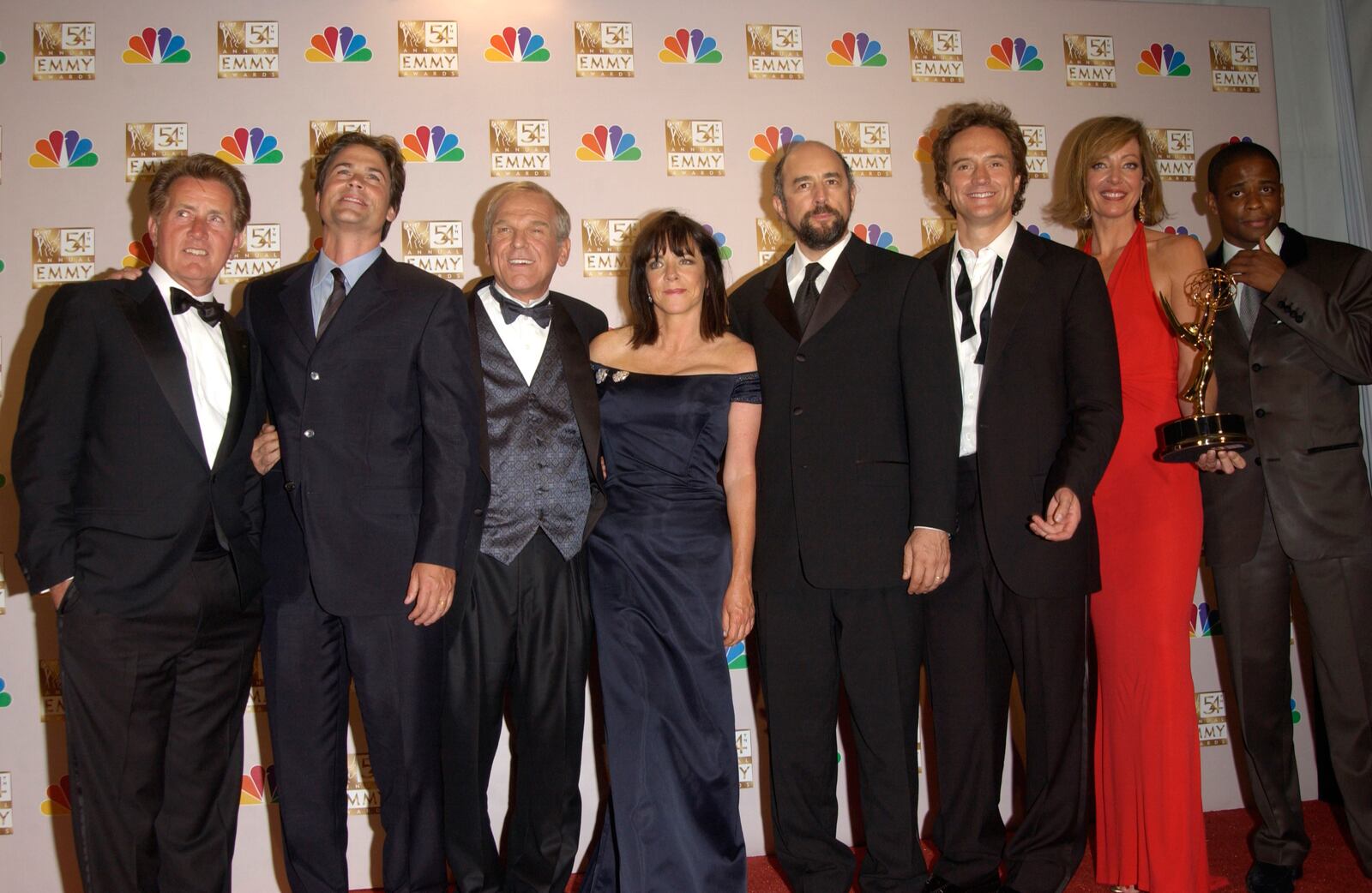 Shutterstock stock photo: Cast of THE WEST WING at the 2002 Emmy Awards in Los Angeles. 22SEP2002. Paul Smith / Featureflash