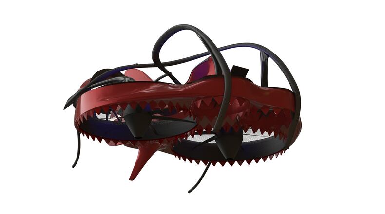 Students from the University of Kansas are working to build a personal flying vehicle. They’ve named their design “Mamba.” (Ron Barrett/Univ. of Kansas School of Engineering)