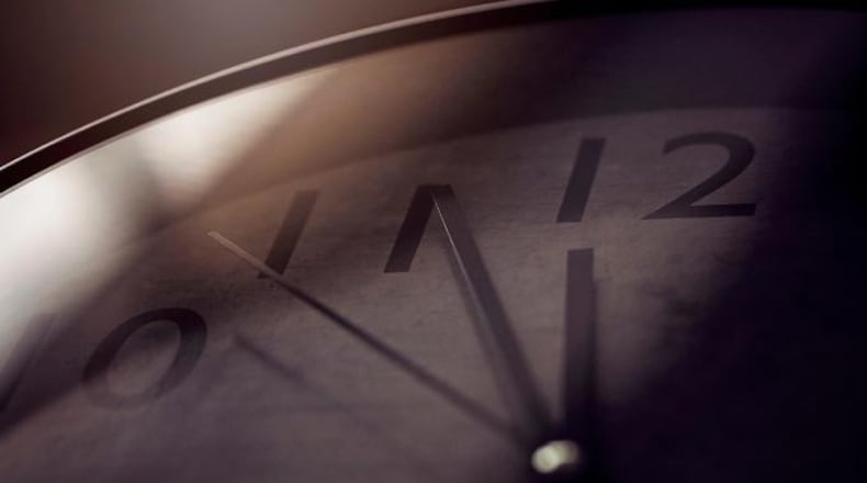 Stock photo of a clock.