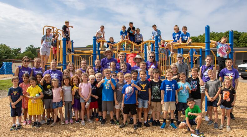 Students and camp counselors at the city of Beavercreek's summer camp in 2022. Courtesy of Beavercreek.