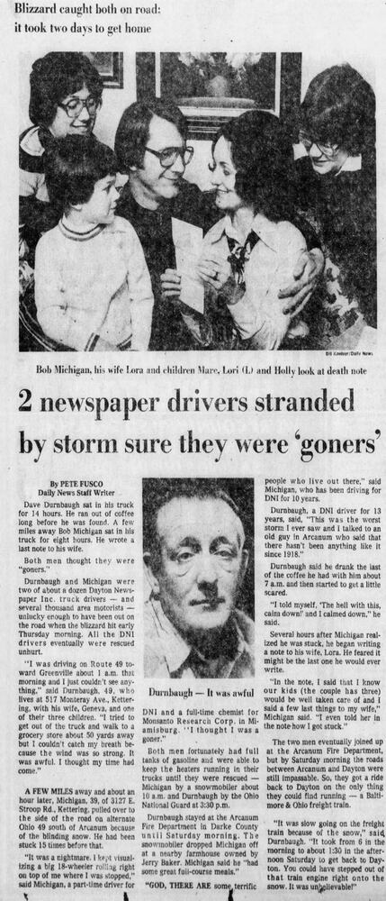 Winter Blizzard of 1978 Dayton