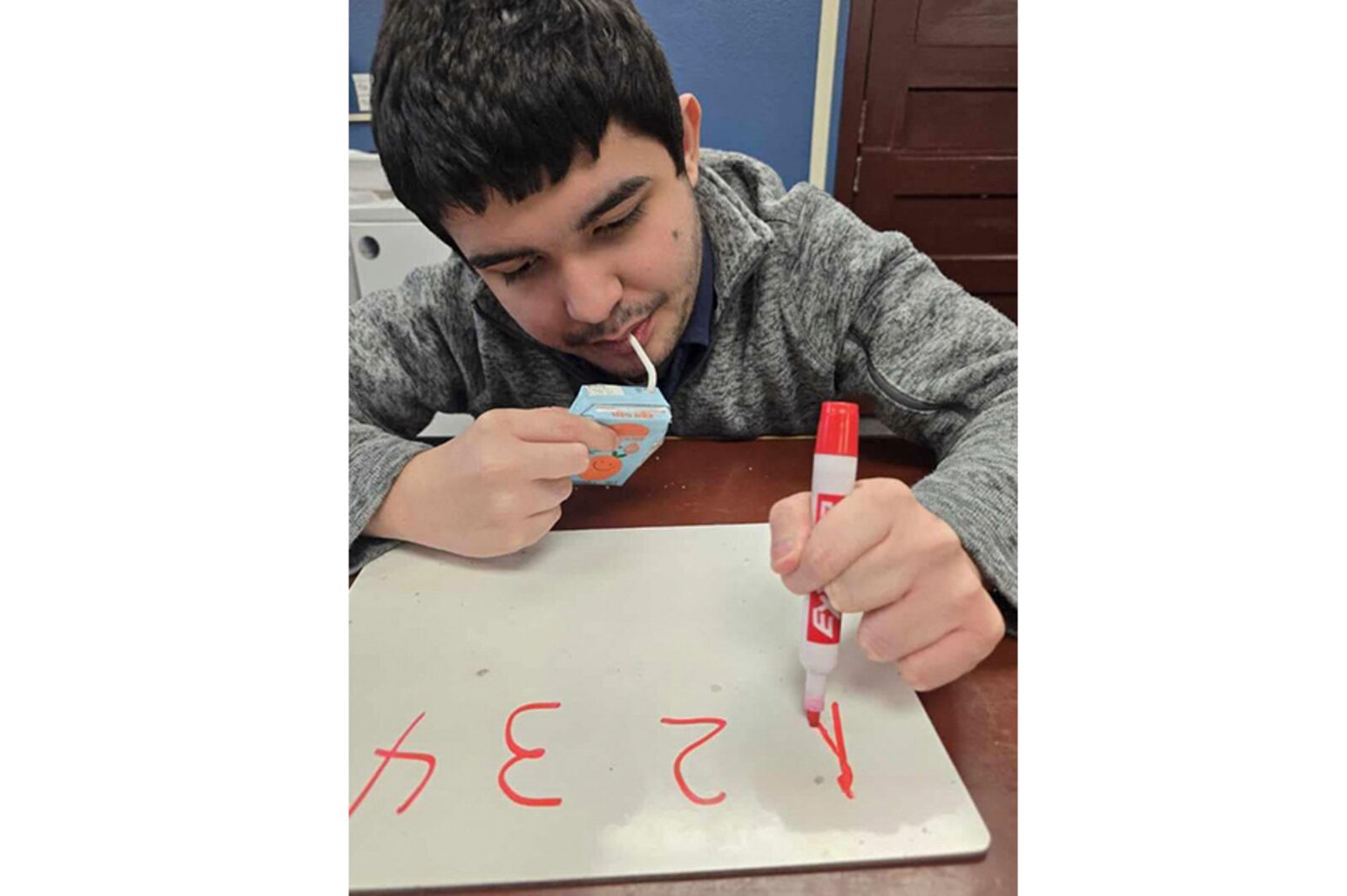 This image provided by Ana Vasquez shows Victor Perez, who was shot after Idaho police officers opened fire from behind a chain-link fence on Saturday, April 5, 2025, in Pocatello, Idaho. (Ana Vasquez via AP)