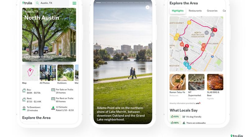 Trulia is a site for homebuyers, which not only shows homes for sale, but also extensive information about the area you might be considering moving to. (Handout/TNS)