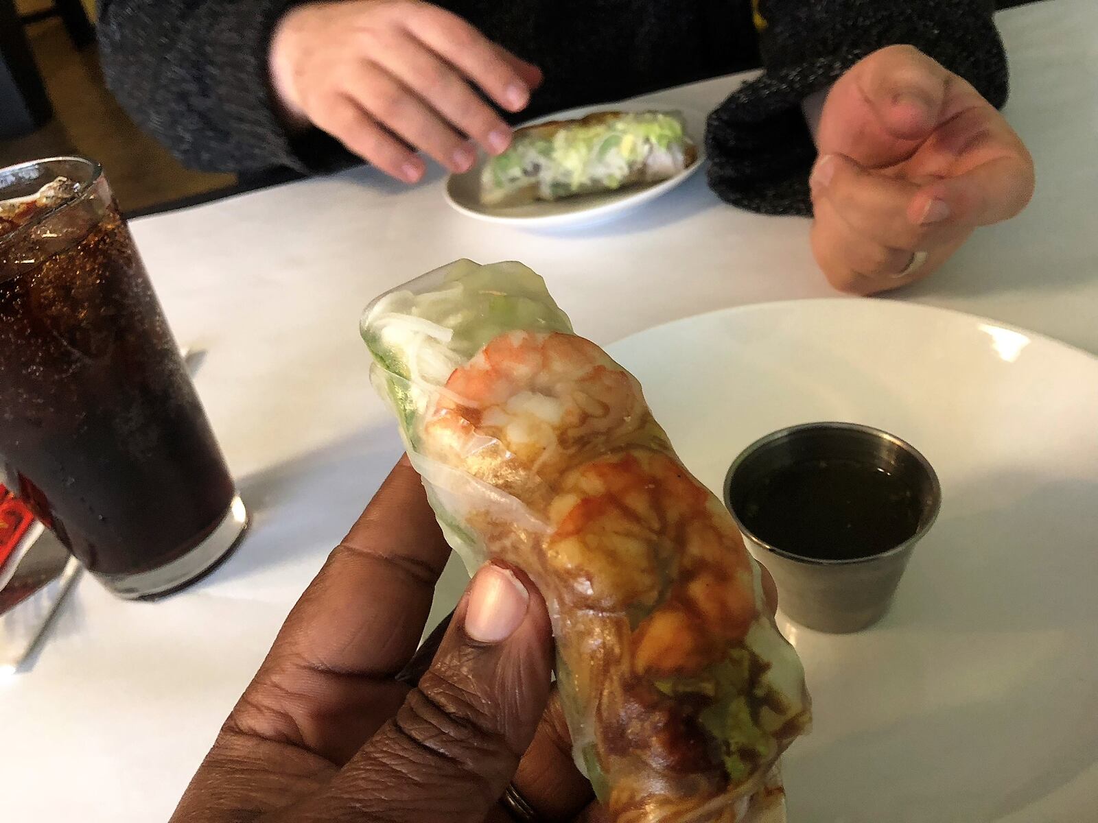 The Vistro Modern Vietnamese , one of Dayton’s newest restaurants, serves pho, bun bo hue, banh mi sandwiches   and a variety of other dishes. Pictured shrimp and pork summer rolls.