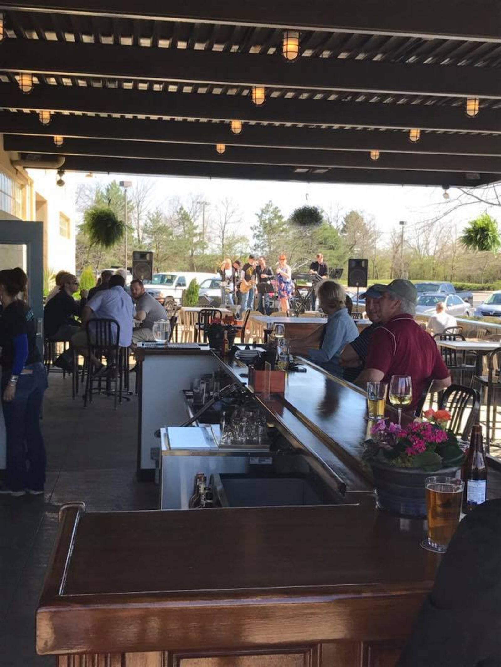 The Wandering Griffin’s patio is now open. Photo from The Wandering Griffin’s Facebook page