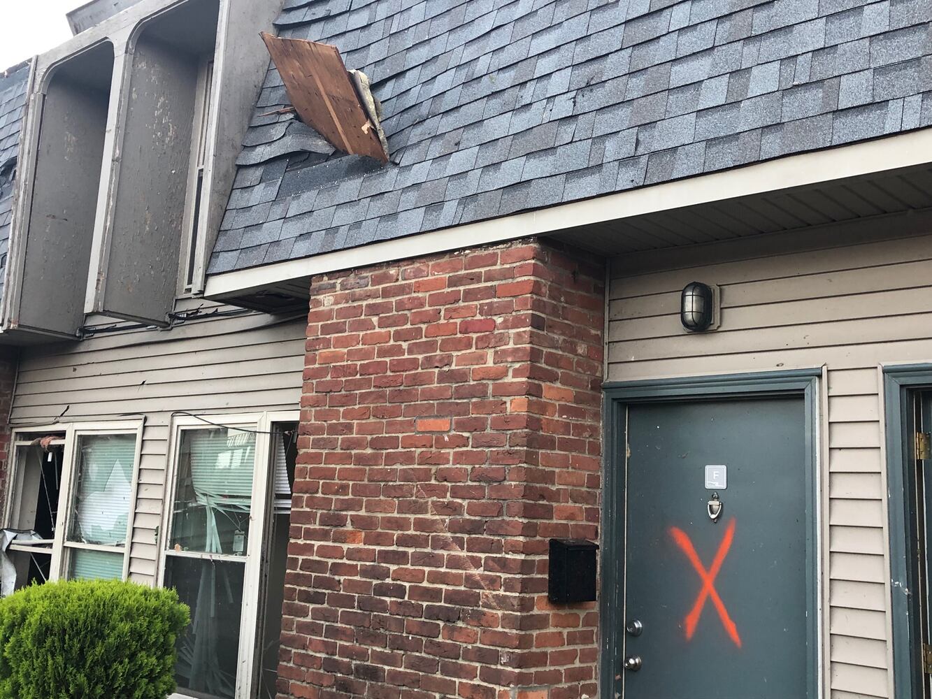 Riverside storm damage