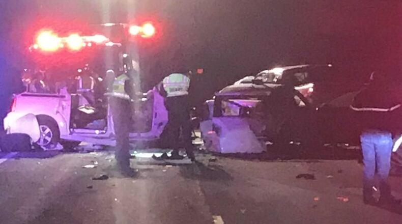 Three people were killed Friday night in a Logan County accident. James Buechle/Staff Photo