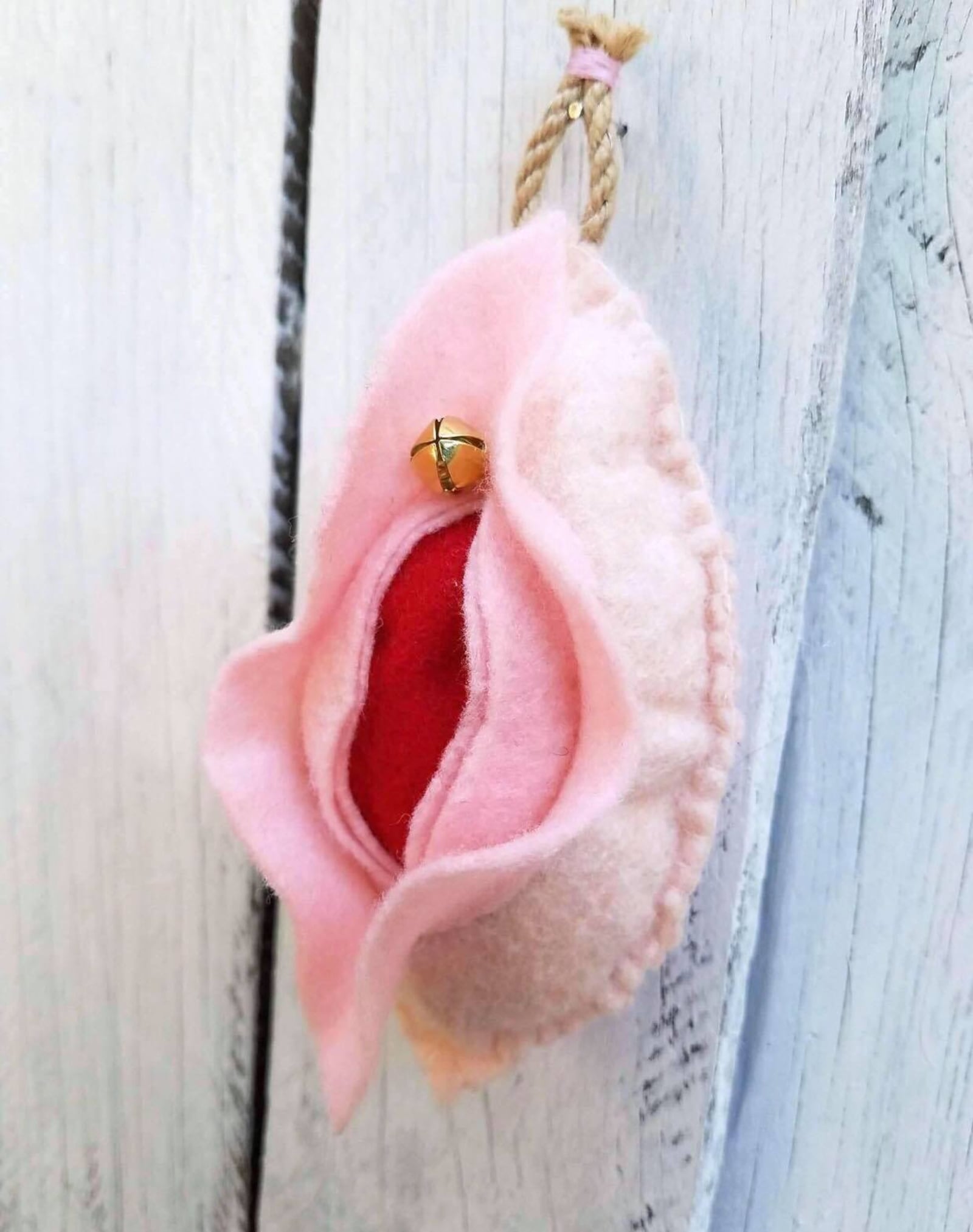 Heart Mercantile in Dayton's Oregon District  sells a variety of  "girl power" items with a twist. Items include vagina ornaments from Jacquelyn Marcella and Rebecca Mare Gonzalez.