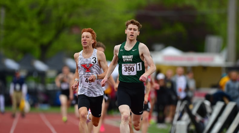 Wright State's Ian Johnson won the men's 1,500-meter race in the Horizon League Championships on Sunday, May 7, at Youngstown State.