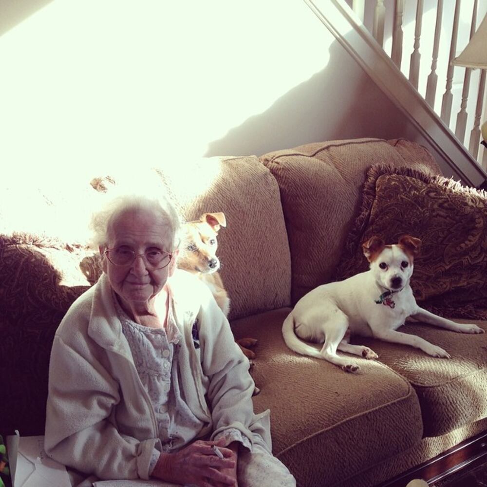 Grandma says: "Hello everyone, I love all of you, and thank you for the prayer."