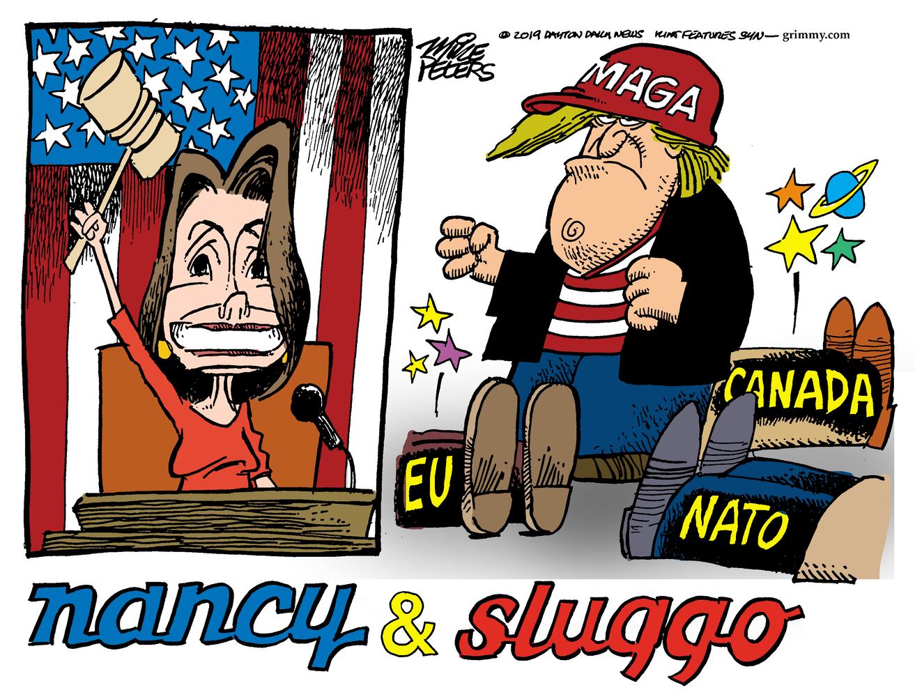 2019: The best of Pulitzer Prize winner Mike Peters political cartoons