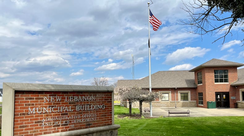 The village of New Lebanon Municipal Building on South Clayton Road. AIMEE HANCOCK / STAFF