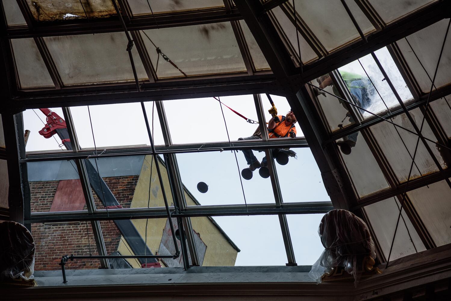 PHOTOS: Behind the scenes on the first day of construction at The Dayton Arcade