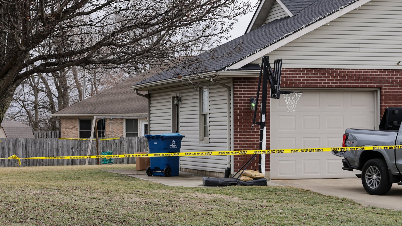 Tipp City Police Department continued its investigation on Wednesday, Feb. 18, 2026, into the death of Ashley Flynn, who was shot twice in a reported home burglary in the early morning hours on Monday. BRYANT BILLING / STAFF