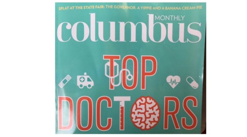 The cover of a current edition of Columbus Monthly magazine, which the magazine has asked retailers to pull from their shelves.