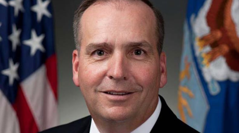 Thomas Robinson, director of Contracting for the Air Force Life Cycle Management Center, recently highlighted accomplishments and challenges facing the directorate. (U.S. Air Force photo)