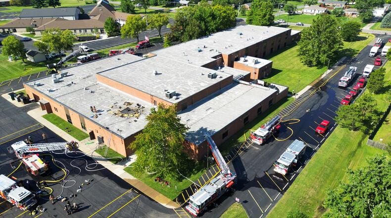 Hopewell Junior School in West Chester Twp. is one of the four school campuses planned for demolition and rebuilding with new schools should voters approve a school tax hike in the fall. (File/Journal-News)
