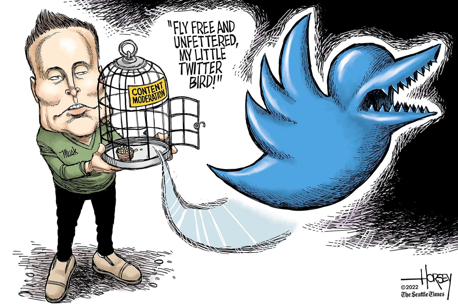 WEEK IN CARTOONS: Elon Musk and Twitter, Disney and more