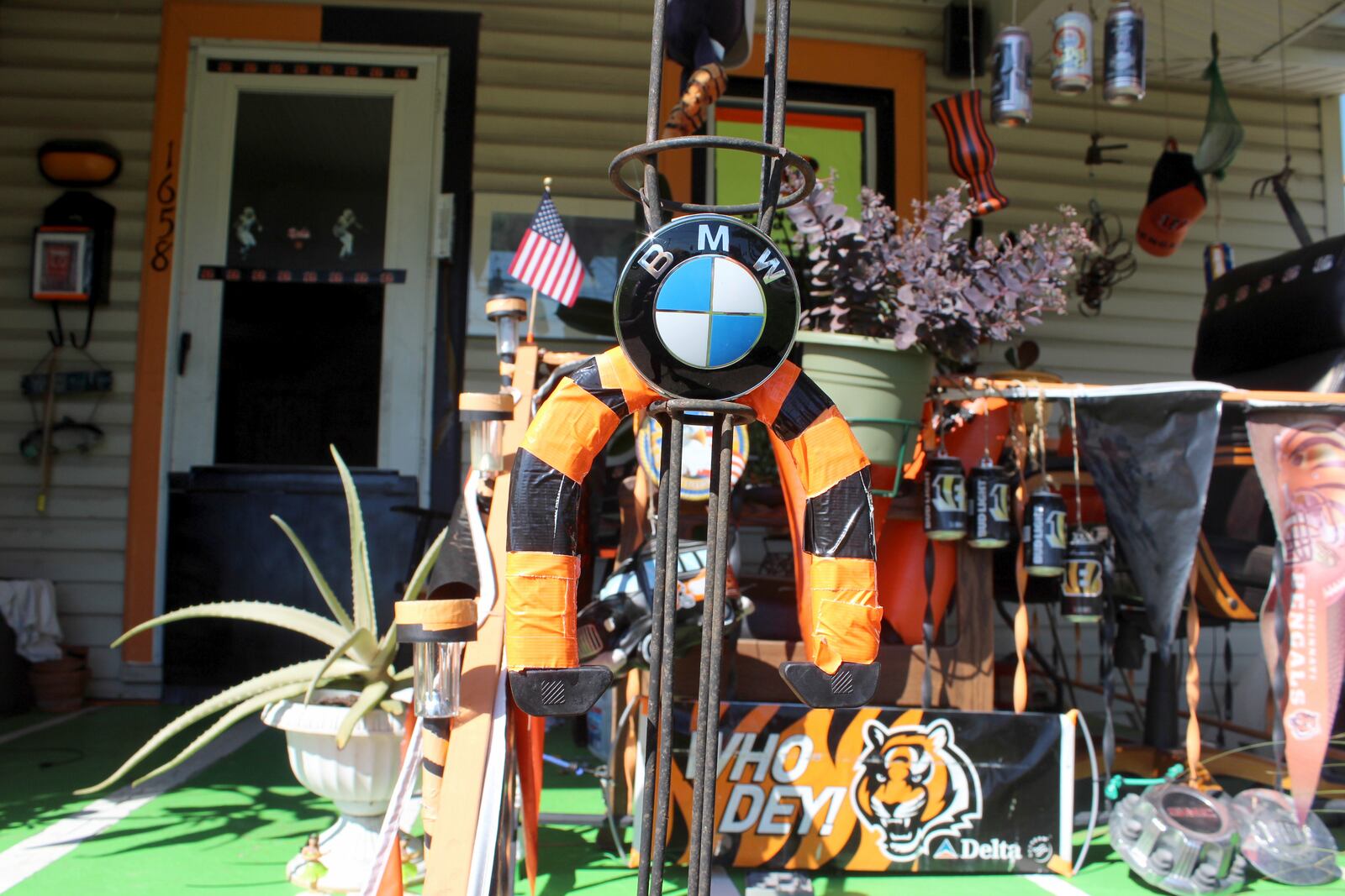Phillip Hines of Kettering has turned his house into a Bengals man cave.