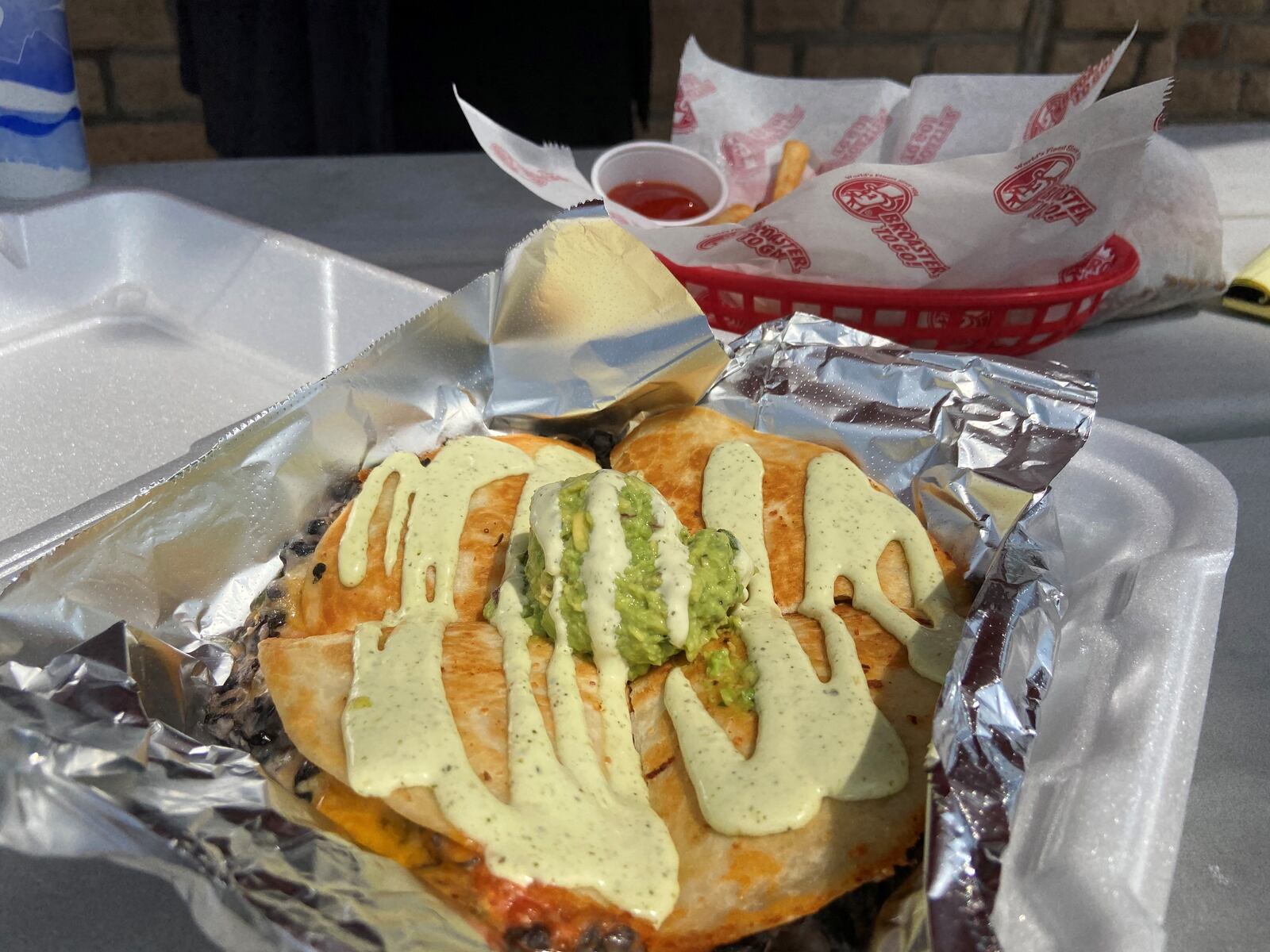 Chef Joel's favorite menu item at the Rolling Oasis was the black bean quesadilla topped with jalapeno ranch and homemade guacamole. KAYLEE HARTER/STAFF