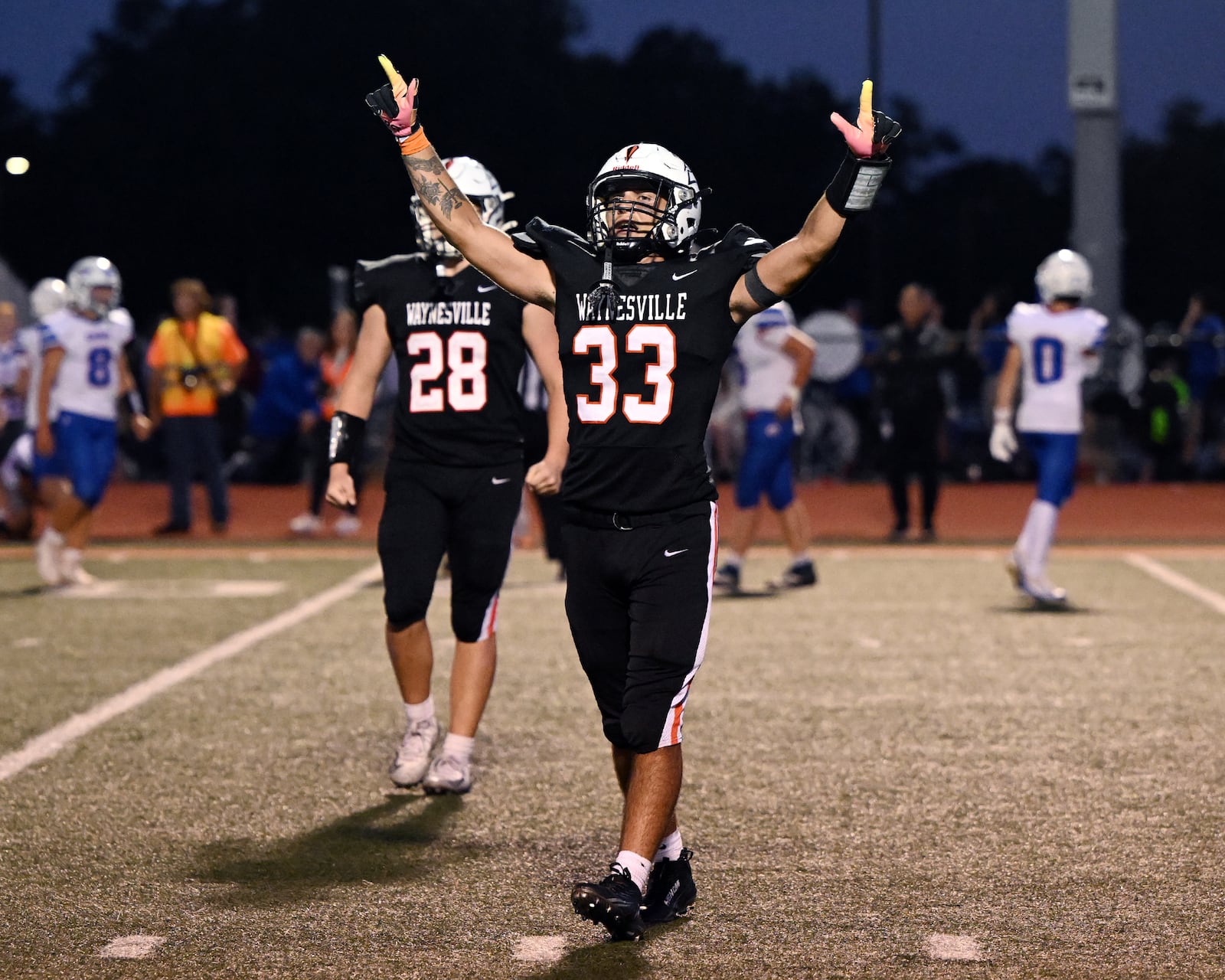 The Waynesville High School football team beat Greeneview 21-0 on Friday, Aug. 29 at Spartan Field. CONTRIBUTED PHOTOS BY NICK FALZERANO
