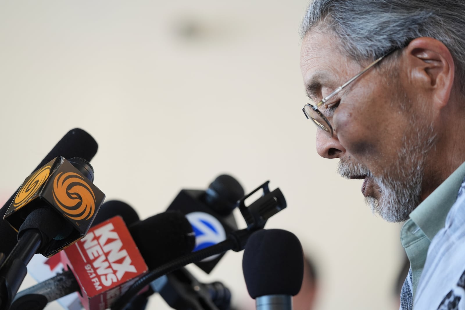 Prof. Aki Maehara speaks at the Chinese Museum Thursday, May 22, 2025, in Los Angeles. (AP Photo/Jae C. Hong)
