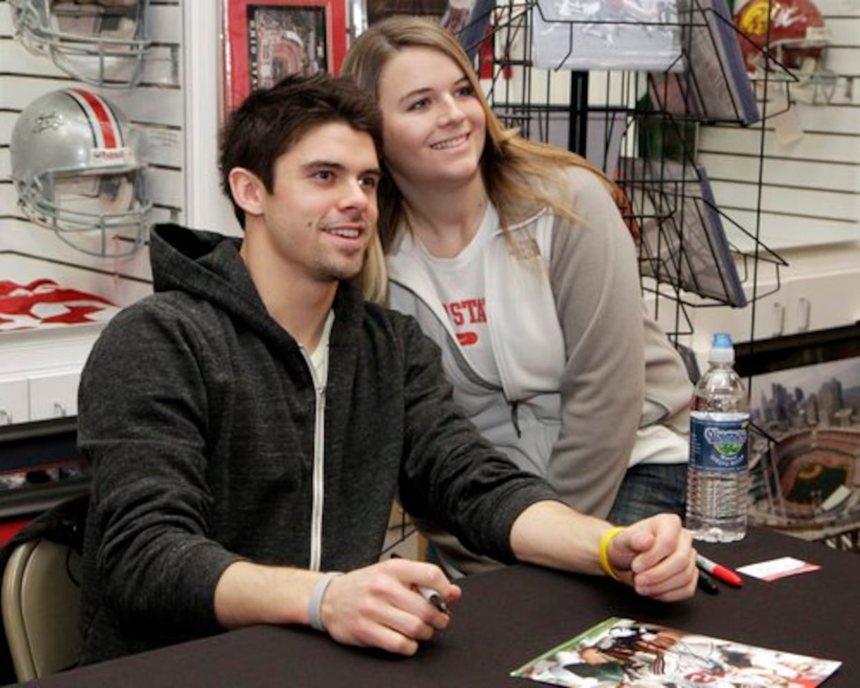 OSU's Dane Sanzenbacher signs autographs