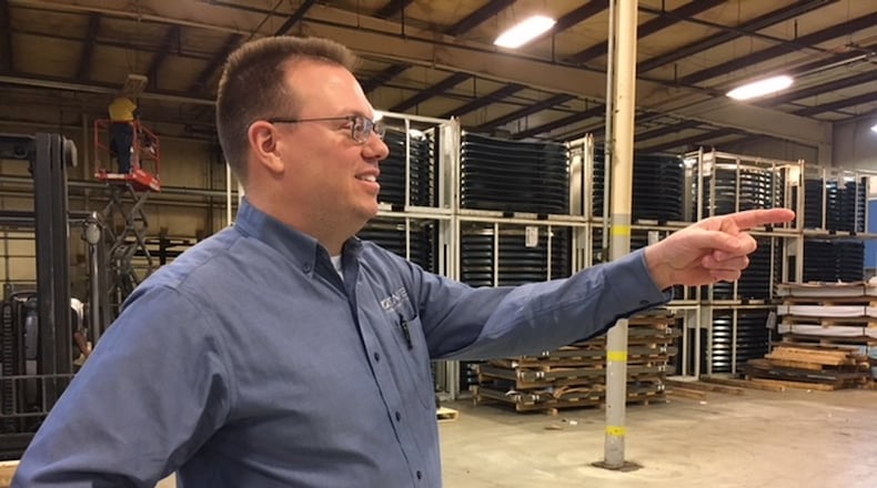 Steve Staub, co-owner of Staub Manufacturing Solutions in Harrison Twp., says he’s paying starting employees more than ever. THOMAS GNAU/STAFF