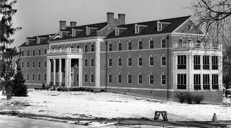 An undated photo of building 400 on the Dayton VA campus. The building was once known as "Miller Cottage," a barracks built to house female veterans. VA photo