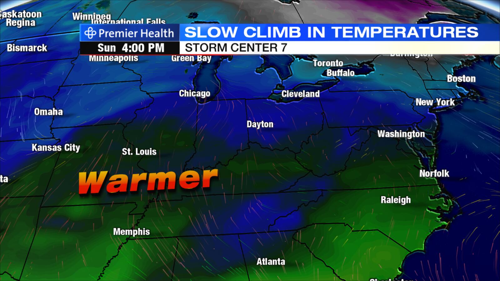 Slow Climb in Temperatures