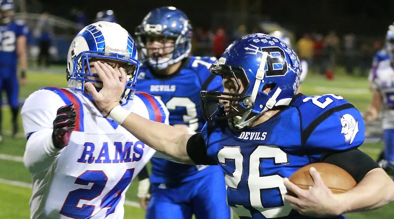 Brookville’s Bailey Wallen went for 5,508 yards rushing and 80 TDs in his four-year career. Bill Lackey/Staff