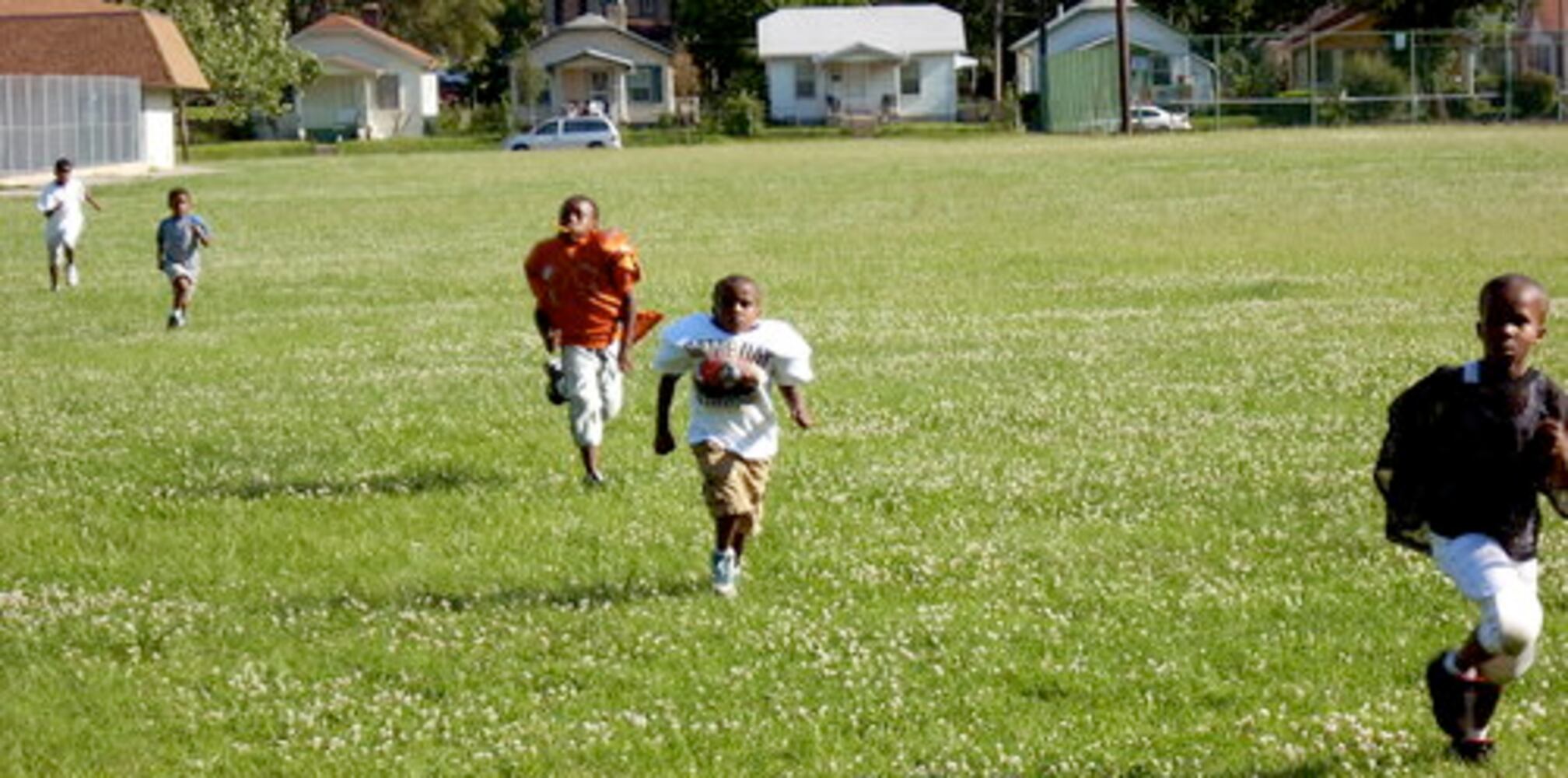 Pee Wee football practice
