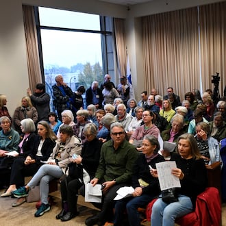 Dozens of Butler County residents were at the Tuesday, Nov. 18, 2025, Butler County Commission meeting to voice their continued displeasure with the county sheriff's contract with the U.S. Department of Immigration and Customs Enforcement. MICHAEL D. PITMAN/STAFF
