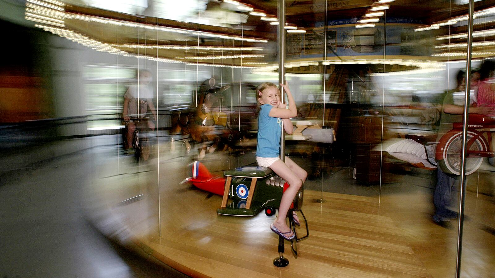 A 36-foot-diameter Carousel of Innovation is the centerpiece Carillon Historical Park's new Heritage Center of Manufacturing and Entrepreneurship.