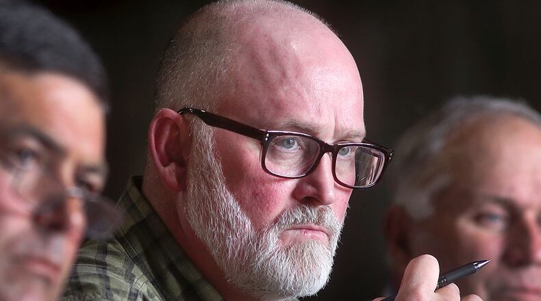 FILE - Republican Congressional candidate Derrick Van Orden attends an agriculture and rural issues roundtable hosted by the Republican National Committee and the Republican Party of Wisconsin on June 28, 2021, in Onalaska, (Peter Thomson/La Crosse Tribune via AP, File)