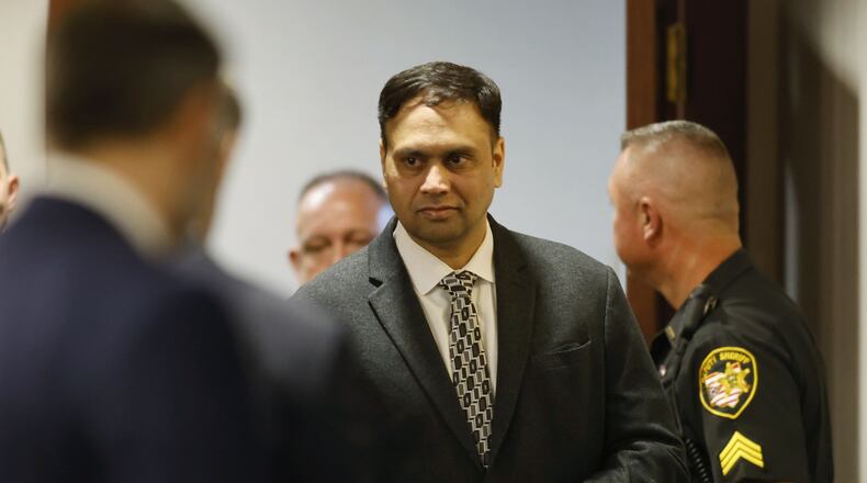 The jury trial of Gurpreet Singh, charged with allegedly shooting and killing four family members in 2019 in West Chester Township, started with preliminary motions and jury selection Monday, Oct. 3, 2022 in a new super courtroom in Butler County Common Pleas Court in Hamilton. NICK GRAHAM/STAFF