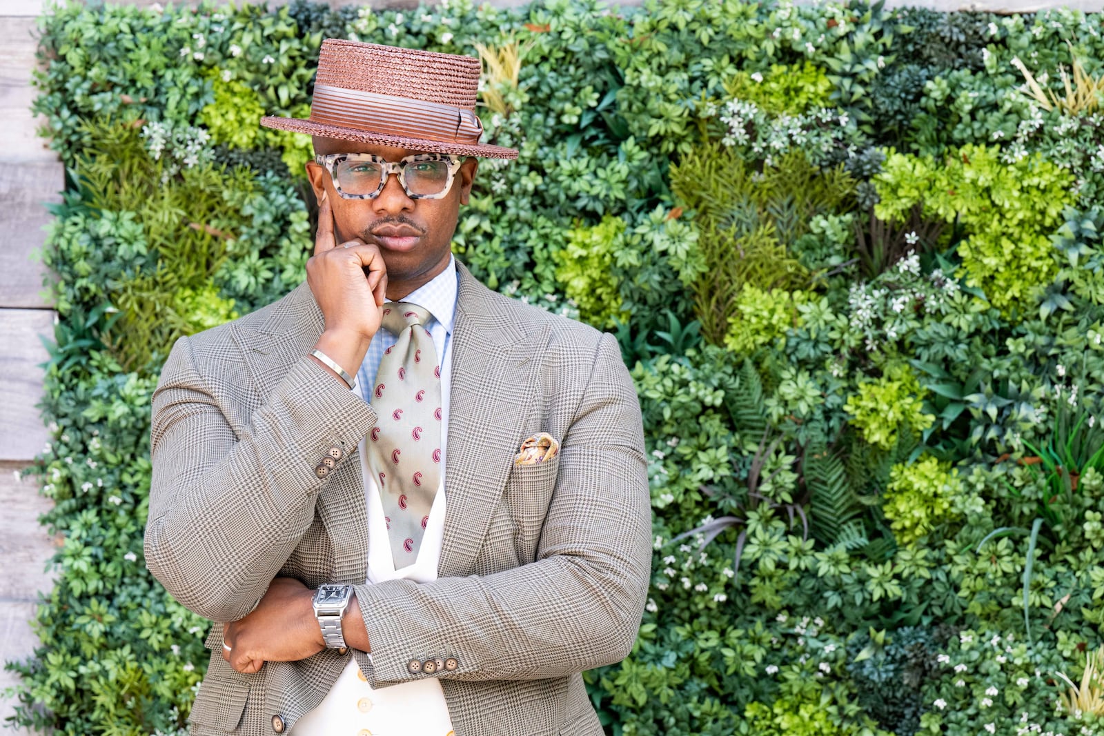 Style advisor, Michael Andrew, poses for a portrait on Friday, May 2, 2025, in Atlanta. (Photo by Paul R. Giunta/Invision/AP)
