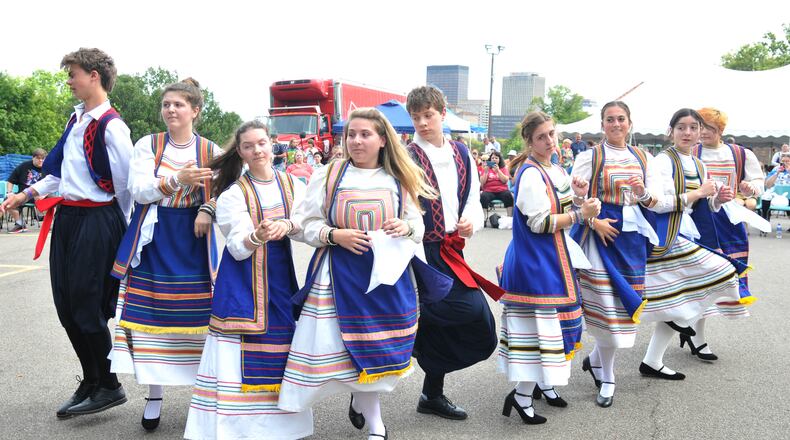Dayton's Greek community celebrated its history and traditions during the 64th Annual Greek Festival at Annunciation Greek Orthodox Church. Greek dancing, music and food were featured during the three-day event. Visitors to the the festival also had the opportunity to tour the church and learn about the Greek Orthodox faith and its traditions. David A. Moodie/Contributing Photographer