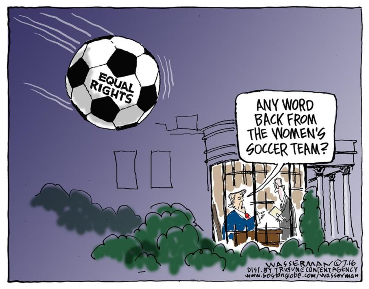 Week in cartoons: U.S. women’s soccer, Ross Perot and more