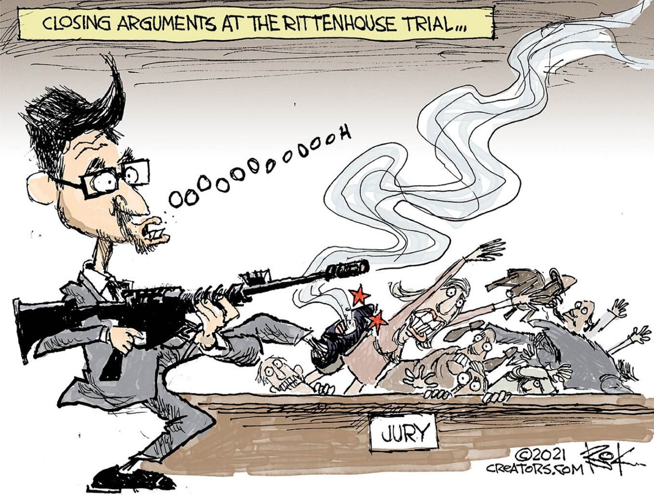 WEEK IN CARTOONS: Rittenhouse trial, Big Bird and more