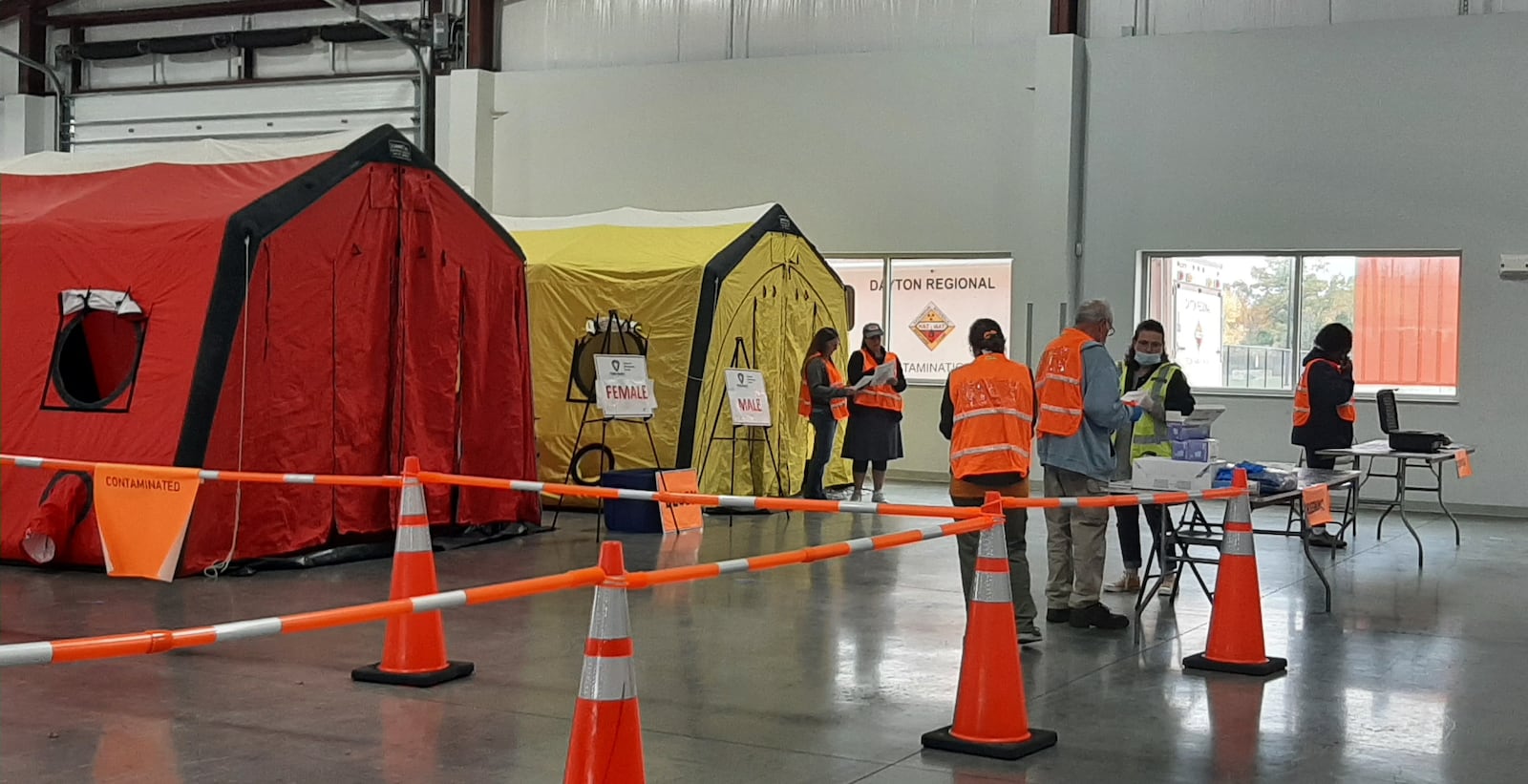 Volunteers with the Ohio Medical Reserve Corps receive radiation training in the event of a future public health emergency involving radiation. CONTRIBUTED