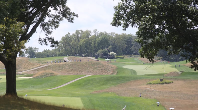 The scene during the first round of the Western Amateur Championship on Tuesday, July 30, 2024, at Moraine Country Club in Dayton. David Jablonski/Staff