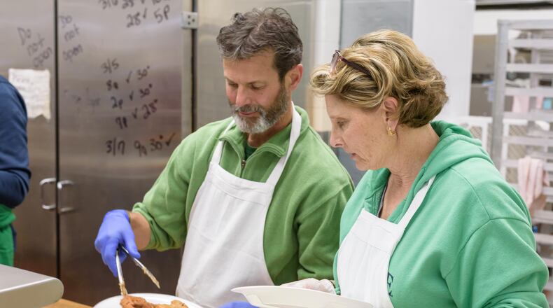 The 39th annual St. Pat’s Fest Friday Irish Fish Fry was held on Mar. 8, 2024 at Archbishop Carroll High School, located at 4524 Linden Ave. in Riverside. Festivities at the ticketed school fundraiser included an all you can eat Icelandic Cod dinner (baked & fried), french fries, cole slaw and two drink tickets for beer, wine, margaritas, Irish coffee or soft drinks, live music, gambling and a silent auction. TOM GILLIAM / CONTRIBUTING PHOTOGRAPHER