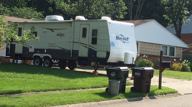 RVs and garbage containers are among the items targeted in proposed property maintenance guidelines being considered in Miami Twp. RVs parked in driveways will be allowed, but parking them on the street will be restricted is the proposal is approved. NICK BLIZZARD/STAFF
