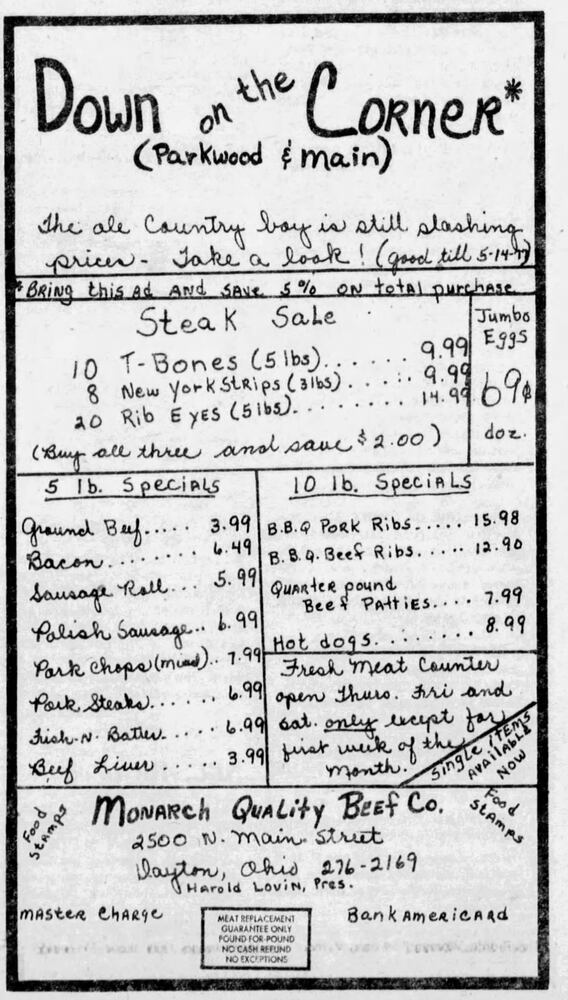 Vintage Dayton Daily News advertisement