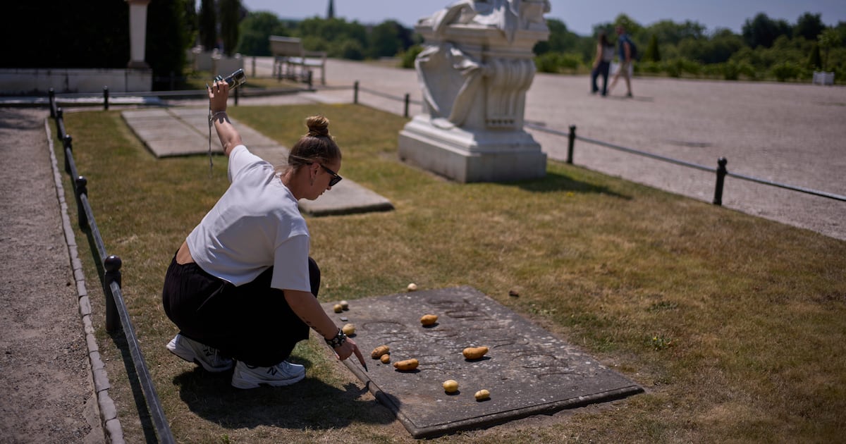 Tourists leave potatoes on Frederick the Great's grave. They're perpetuating a German...