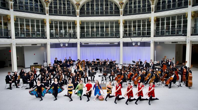 The Dayton Philharmonic Youth Orchestra and Dayton Ballet II dancers performed an abbreviated sneak peek performance of Bugs!! at the Arcade - Patrick Reynolds