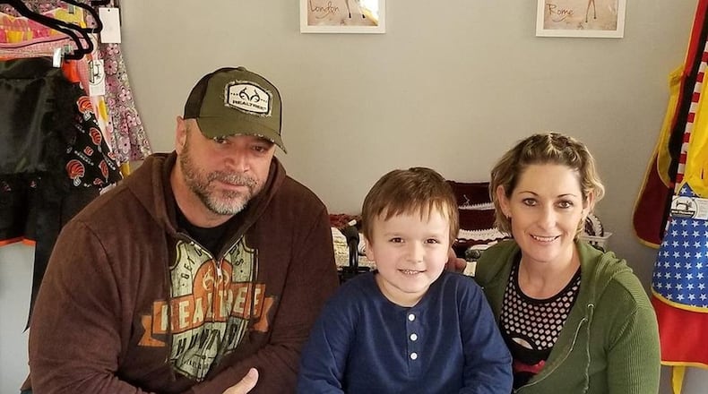 Steve and Fiona Shaw plan to run 2,500 km by next May in an effort to buy robotic legs in support of the recovery of Aidan Bishop, who survived a double-fatal crash in February in Greene County. CONTRIBUTED